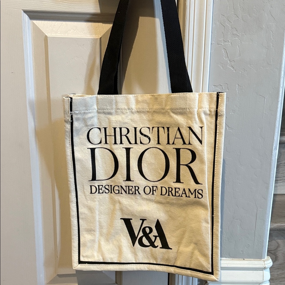 GWP - Dior Cream and Black Illustrated Tote